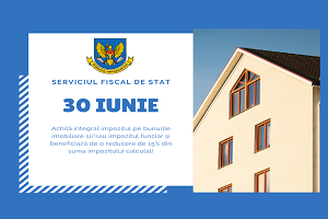 A mai rămas 12 zile pentru contribuabilii care vor să beneficieze de o reducere de 15% la impozitul pe bunurile imobiliare și/sau impozitul funciar!