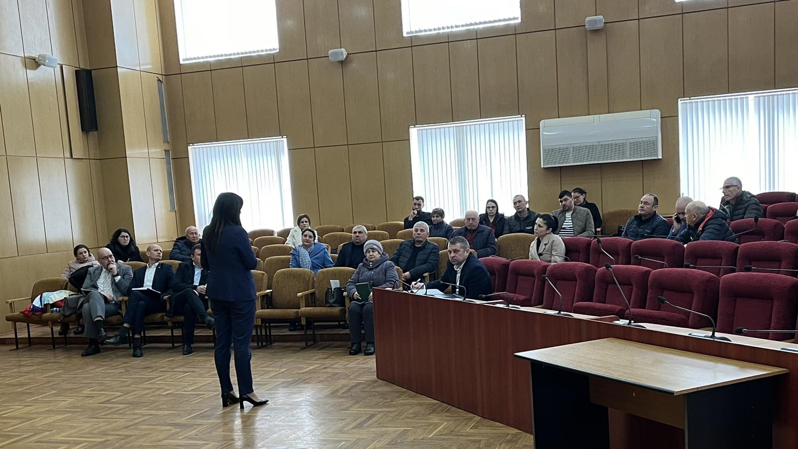 Directoarea adjunctă a SFS, Victoria Belous, la discuții cu mediul de afaceri din raionul Cimișlia