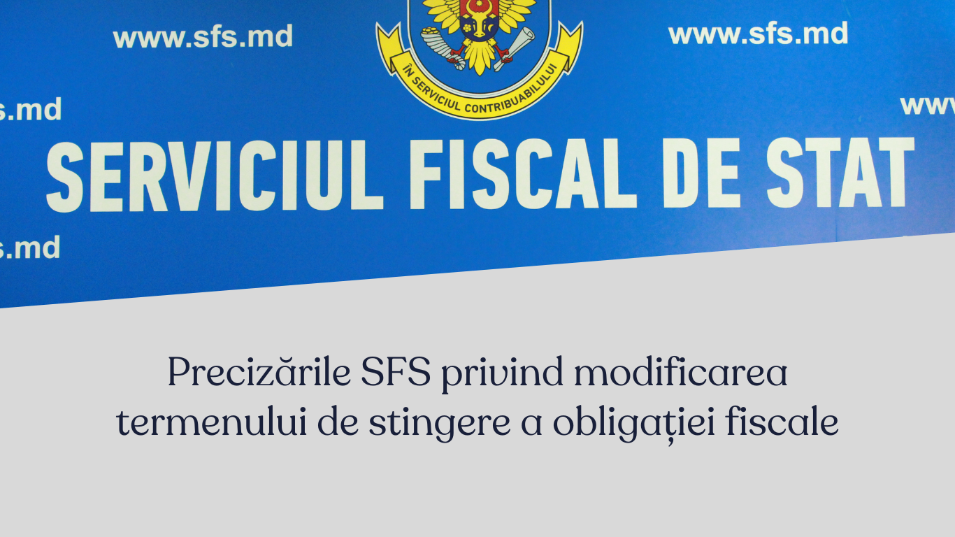 Precizările SFS privind modificarea termenului de stingere a obligației fiscale