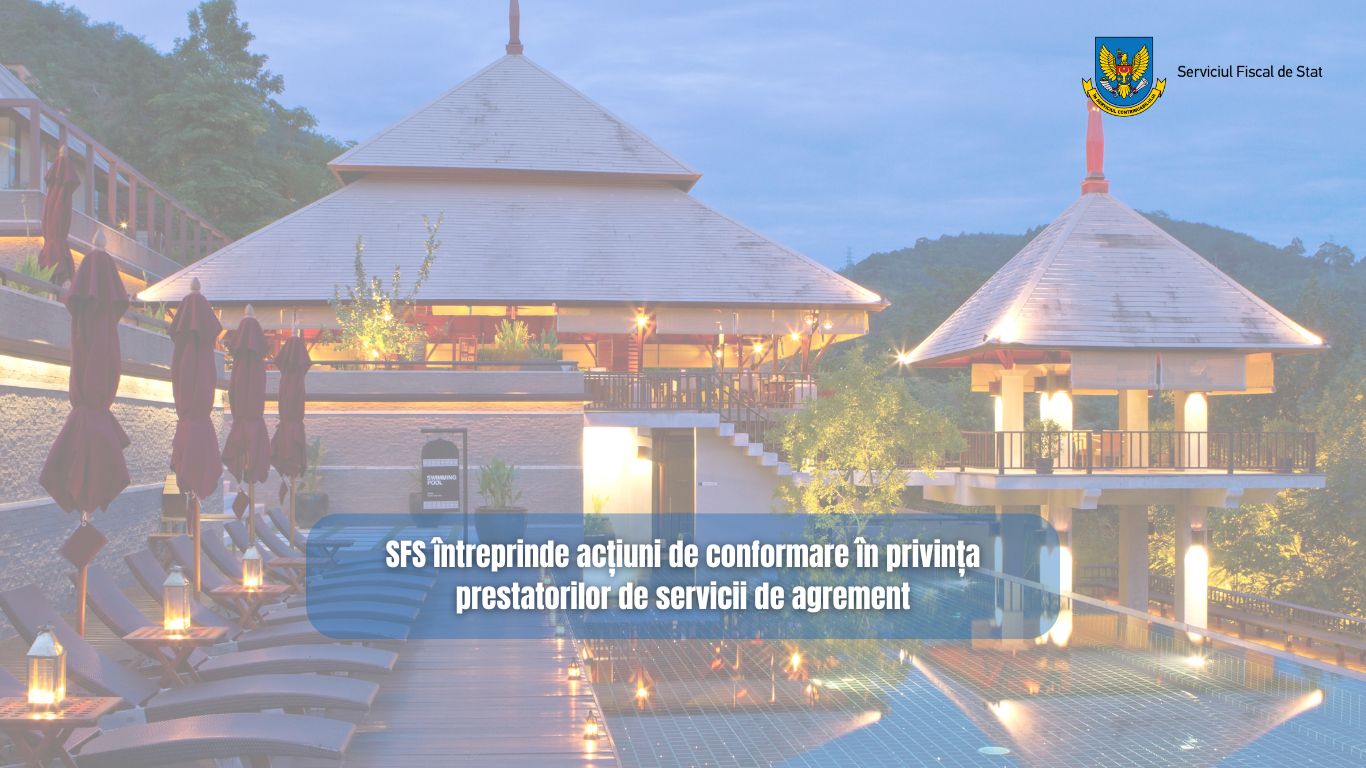 Serviciul Fiscal de Stat întreprinde acțiuni de conformare în privința prestatorilor de servicii de agrement