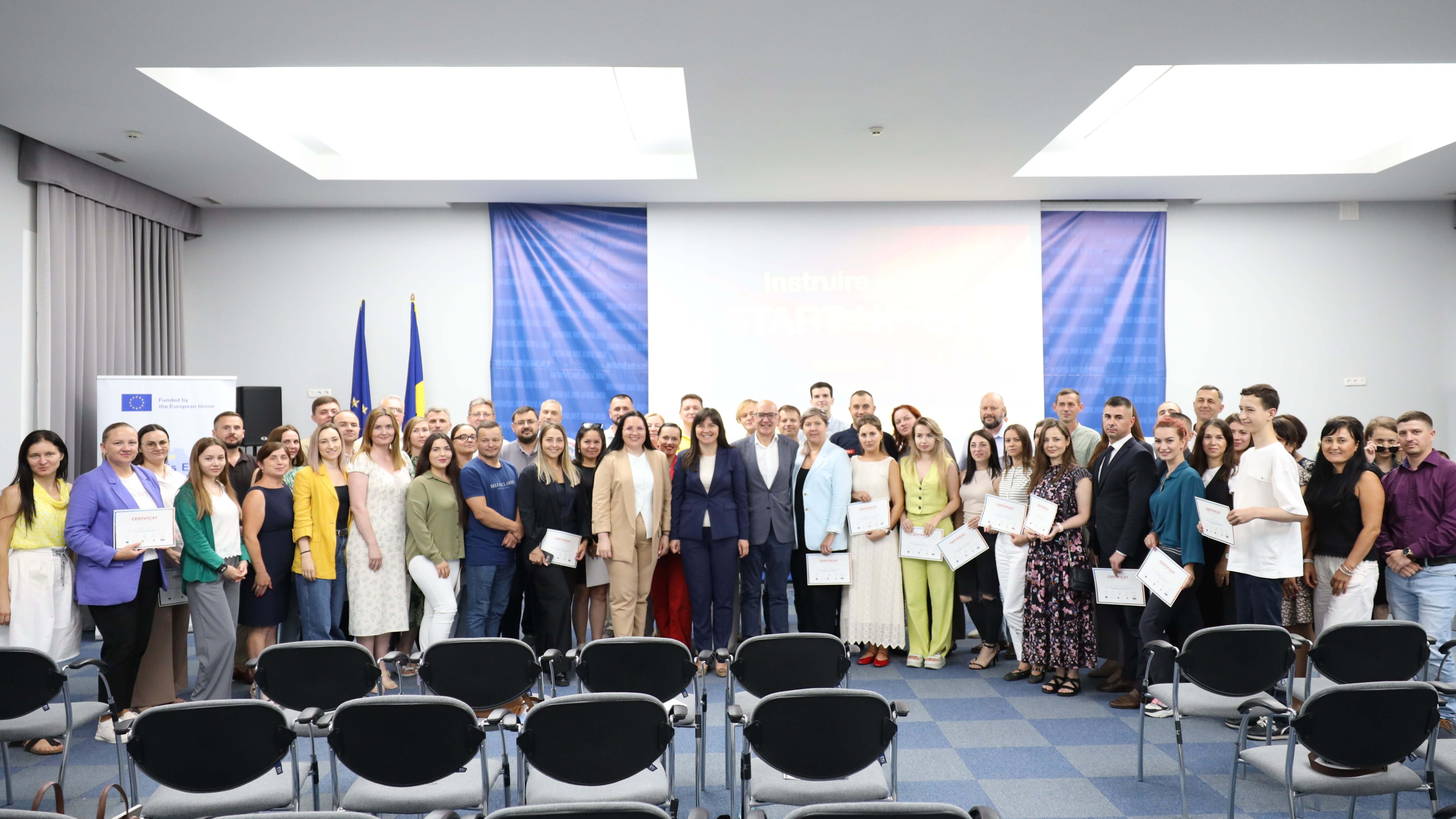 Circa 120 de antreprenori instruiți în inițierea afacerilor în cadrul Programului pentru START UP-eri